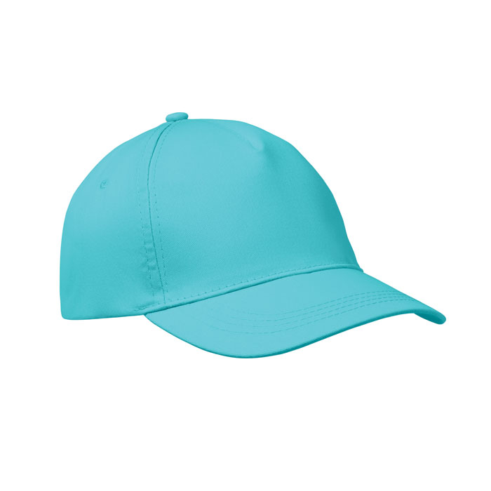 5-panel czapka z daszkiem 160 MO1447-12 - Turkusowy