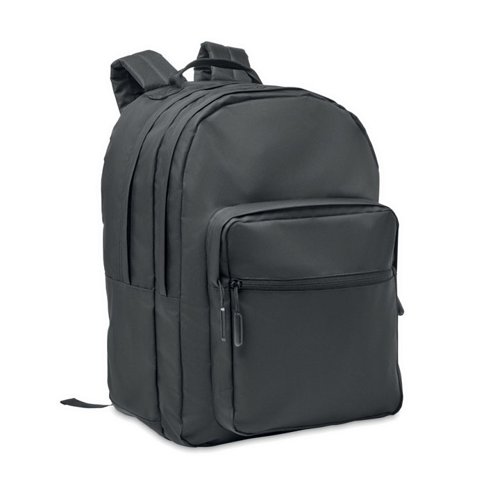 Plecak na laptopa 300D RPET MO2050-03 - Czarny
