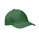 5-panel czapka z daszkiem 160 MO1447-60 - Ciemnozielony