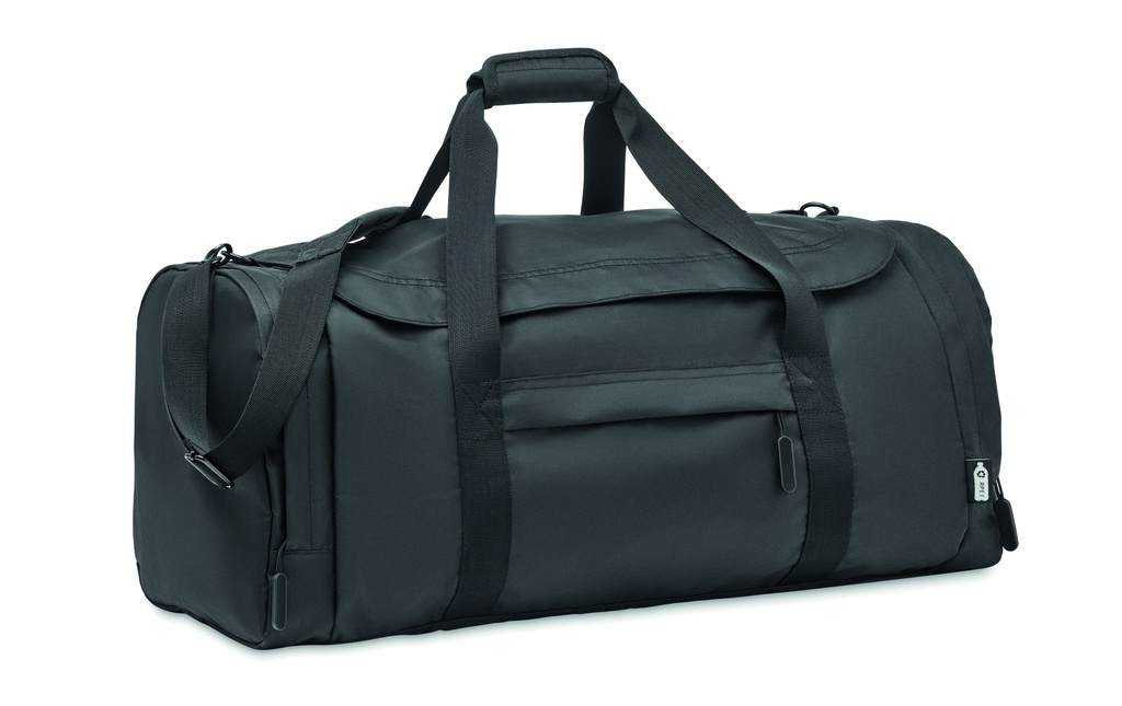 Duza torba sportowa 300D RPET MO2053-03 - Czarny