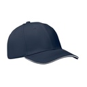 6-panel czapka z daszkiem 260 MO1464-54 - Bialy/Ciemnoniebieski