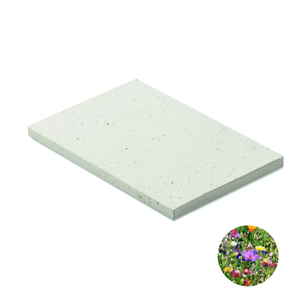 Notes A5 z papieru siewnego MO2082-06 - Bialy