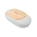 Bezprzewodowa mysz z bambusa MO2085-06 - Bialy
