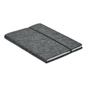 Notes A5 z filcu RPET MO2093-15 - Kamienny Szary