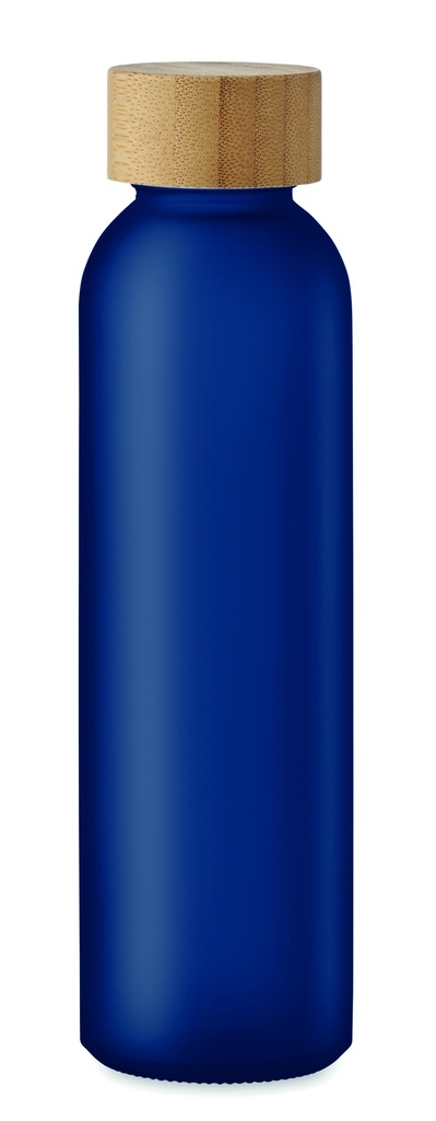 Butelka z matowego szkla500 ml MO2105-23 - Przezroczysty Niebieski