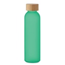 Butelka z matowego szkla500 ml MO2105-24 - Przezroczysty Zielony