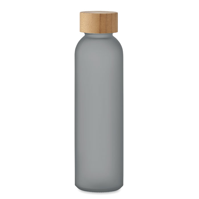 Butelka z matowego szkla500 ml MO2105-27 - Przezroczysty Szary