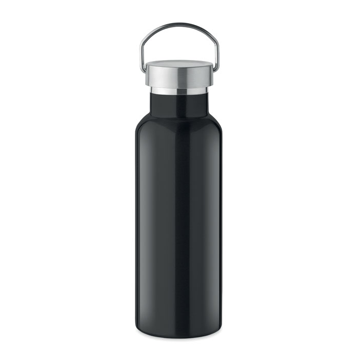 Butelka podwojna scianka500 ml MO2107-03 - Czarny