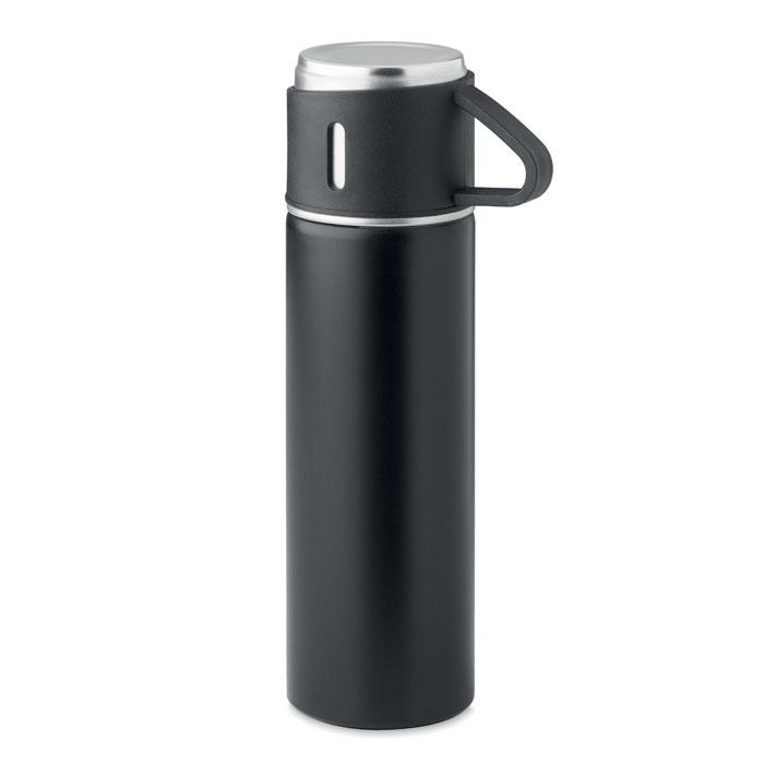 Butelka dwuscienna 420 ml MO2117-03 - Czarny