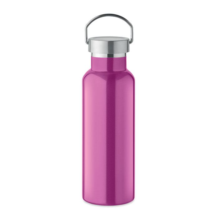 Butelka podwojna scianka500 ml MO2107-38 - Fuksja