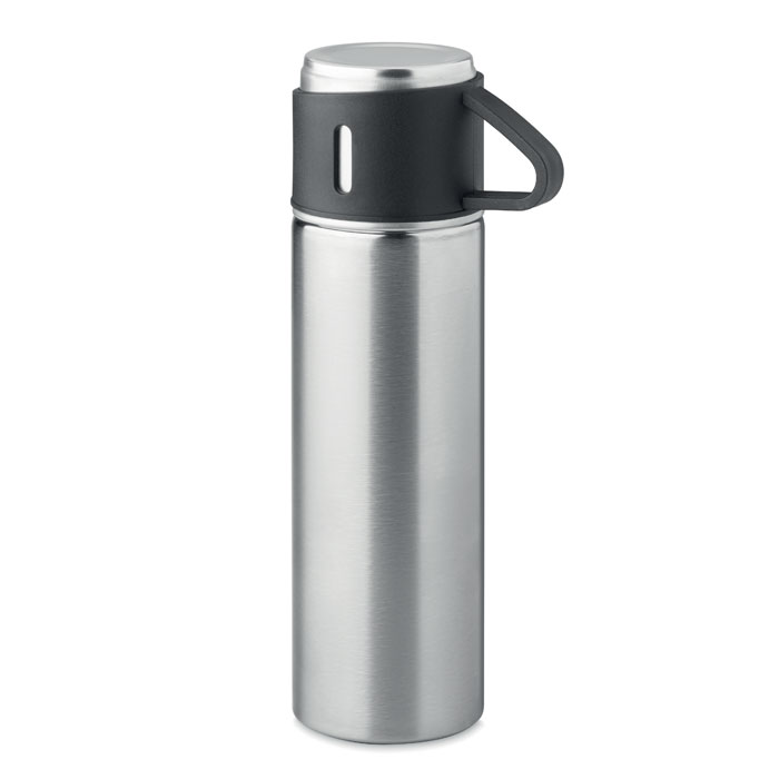 Butelka dwuscienna 420 ml MO2117-16 - Srebrny Mat