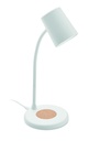 Lampa z ladowarka i glosnikiem MO2124-06 - Bialy