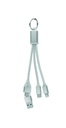 Kabel ladujacy 4 w 1 typu C MO2141-14 - Srebrny