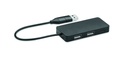 3-portowy hub USB kabel 20cm MO2142-03 - Czarny