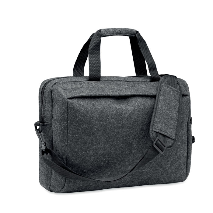 15-cal torba na laptop z RPET MO2165-15 - Kamienny Szary