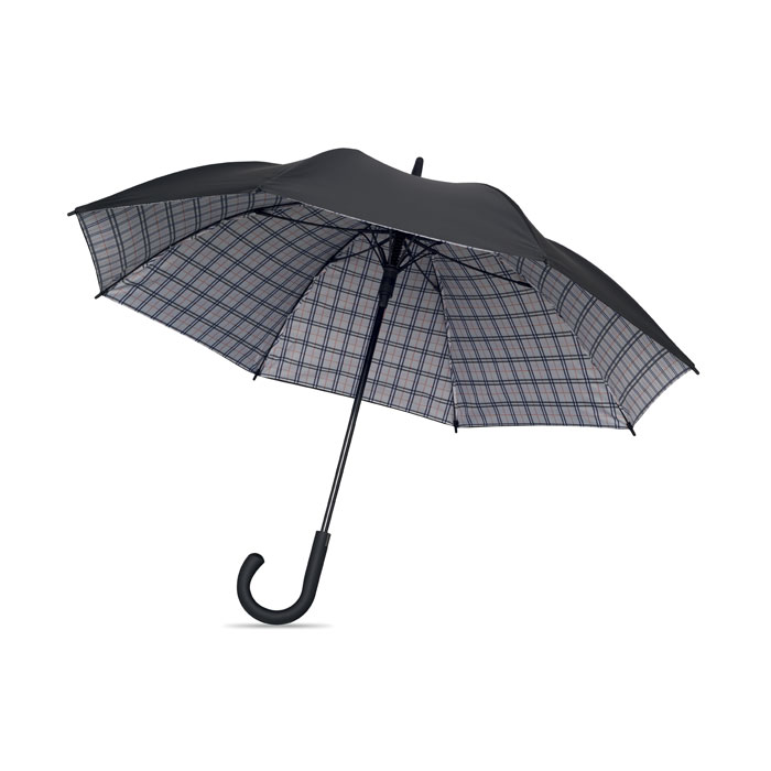 23-calowy wiatroodporny parasol MO2169-03 - Czarny