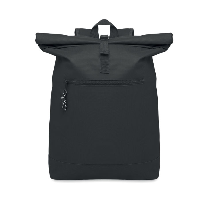 Plecak rolltop poliester 600D MO2170-03 - Czarny