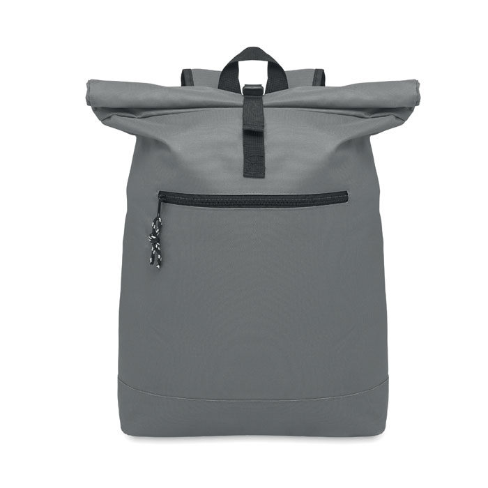 Plecak rolltop poliester 600D - Kamienny Szary