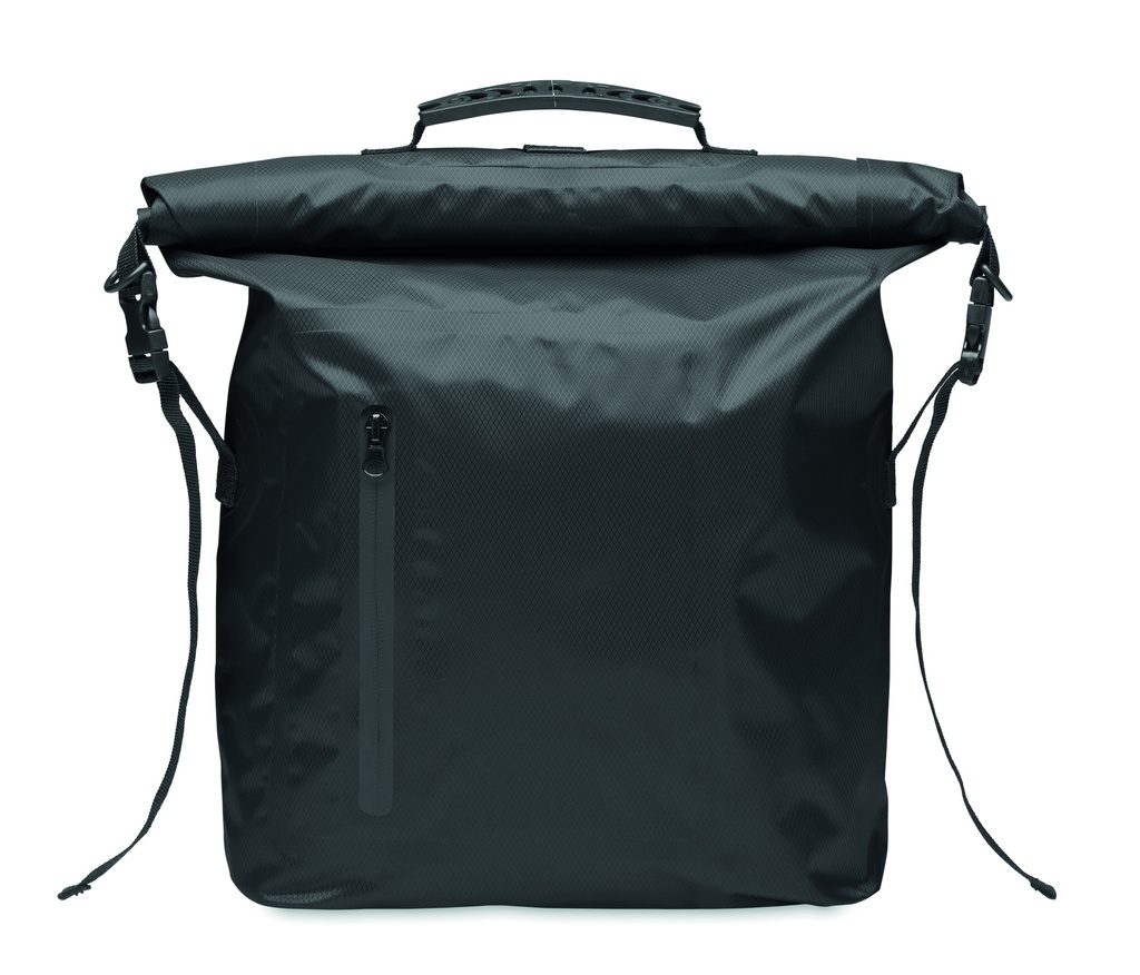 Wodoodporna torba RPET rolltop - Czarny