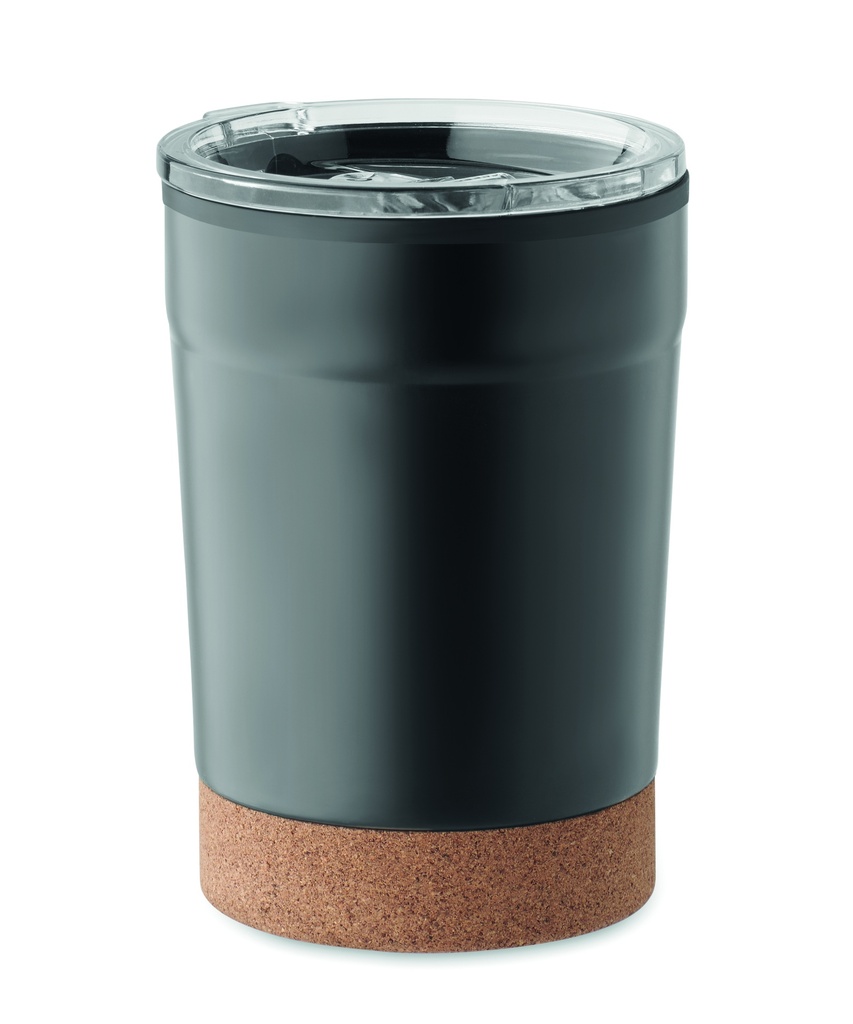Kubek dwusciankowy 300 ml MO2187-03 - Czarny