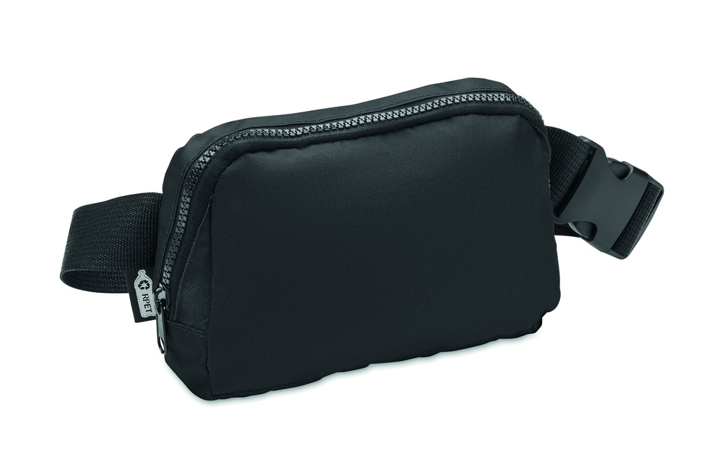 Torba biodrowa 300D RPET MO2204-03 - Czarny