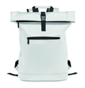 Plecak na laptopa PU rolltop MO2230-06 - Bialy