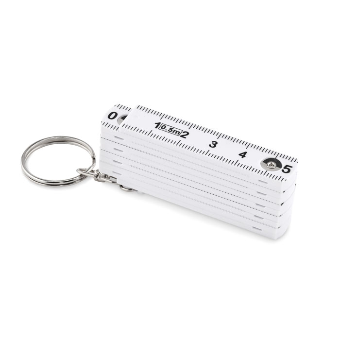 Brelok z linijka 50cm MO2238-06 - Bialy