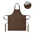 Fartuch bawelna org. 240gr/m² MO2249-41 - Czekolada