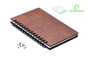Brzozowy zeszyt A5  GROWBOOK MO2251-01 - Brazowy