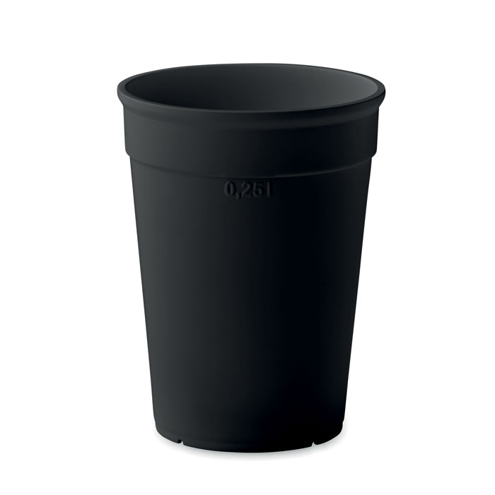 Kubek PP z 250 ml MO2256-03 - Czarny