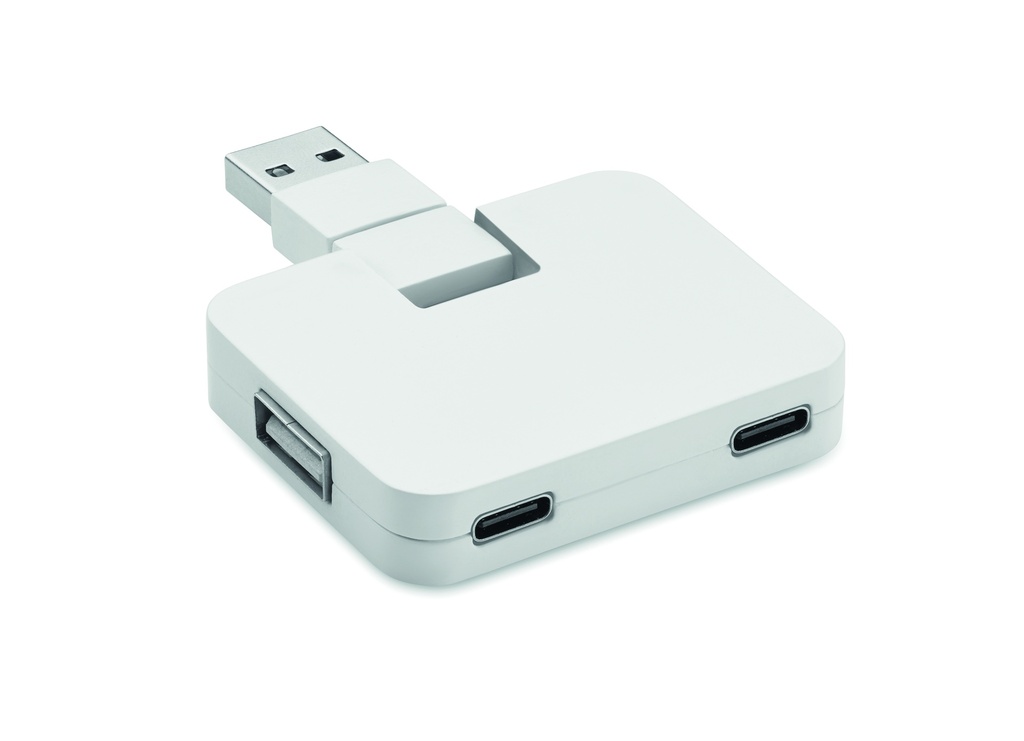 4-portowy USB MO2254-06 - Bialy