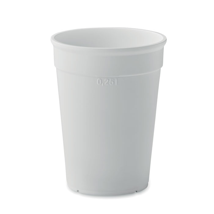 Kubek PP z 250 ml MO2256-06 - Bialy
