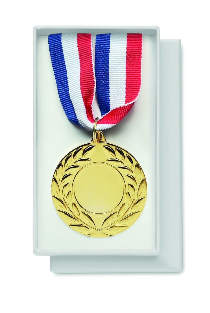 Medal o srednicy 5 cm MO2260-98 - Matowy Zloty