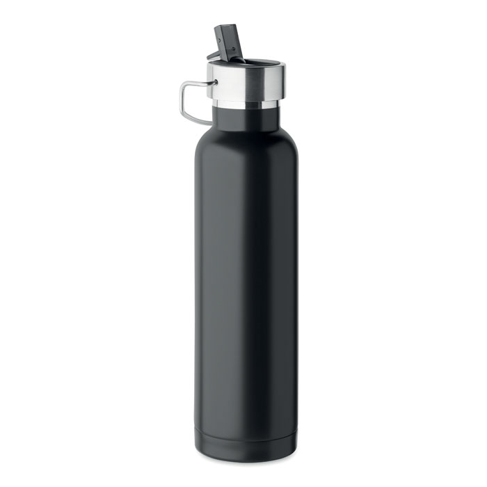 Butelka dwuscienna 660 ml MO2283-03 - Czarny