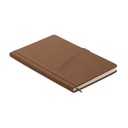 Notes A5 z kieszenia z przodu MO2285-01 - Brazowy