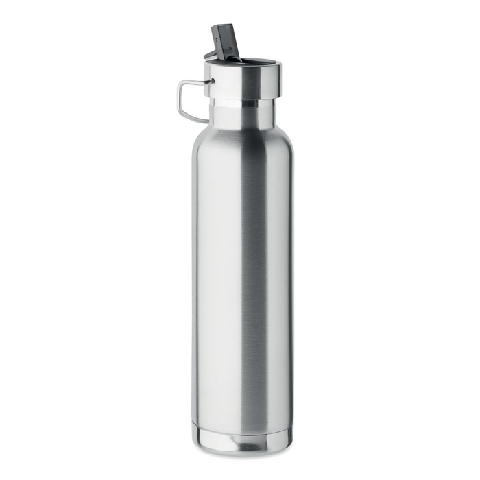 Butelka dwuscienna 660 ml MO2283-16 - Srebrny Mat