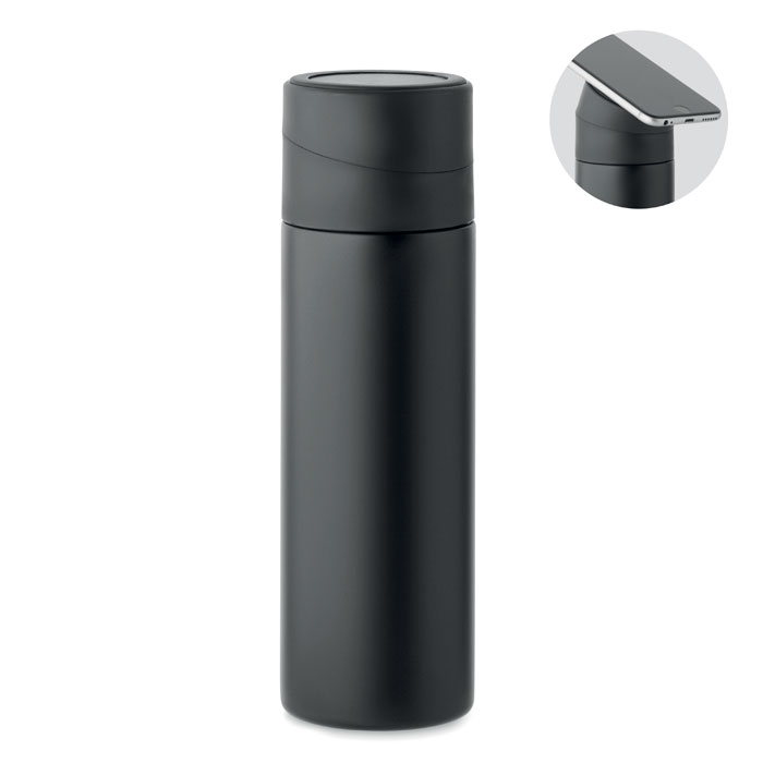 Butelka dwuscienna 420 ml. MO2308-03 - Czarny