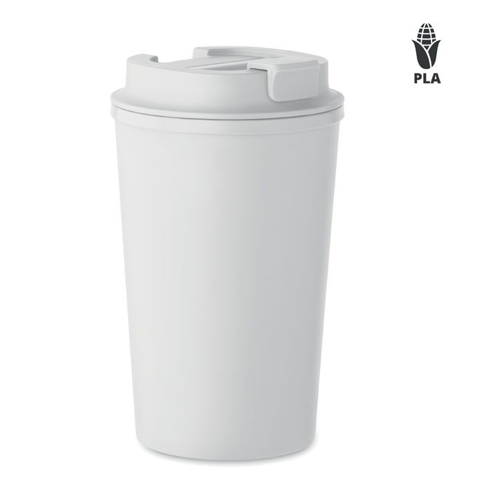 Kubek dwuscienny 350ml MO2310-06 - Bialy