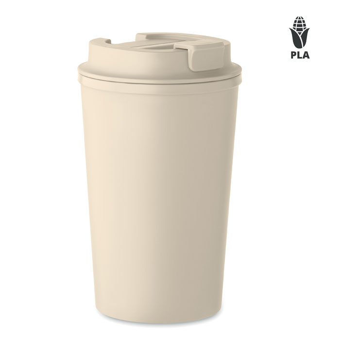 Kubek dwuscienny 350ml MO2310-13 - Bezowy