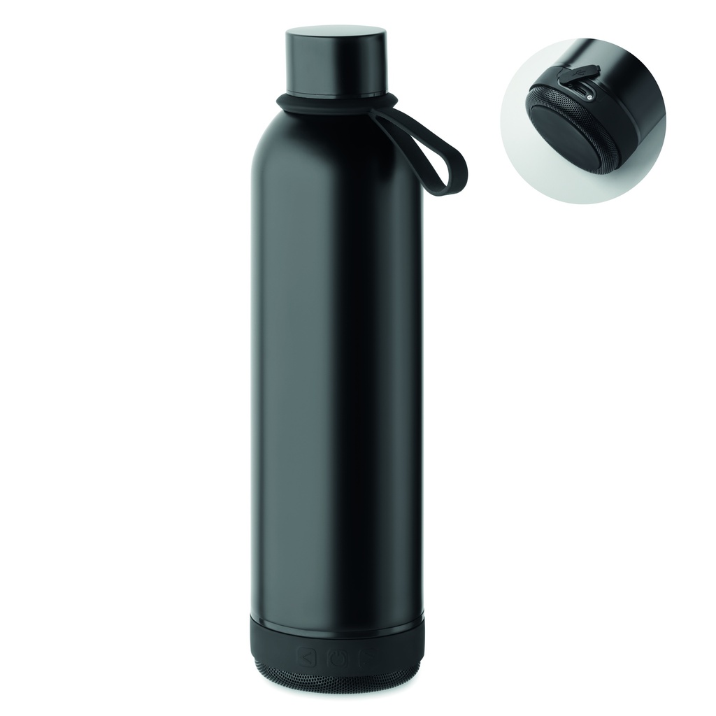 Butelka dwuscienna 500 ml MO2312-03 - Czarny