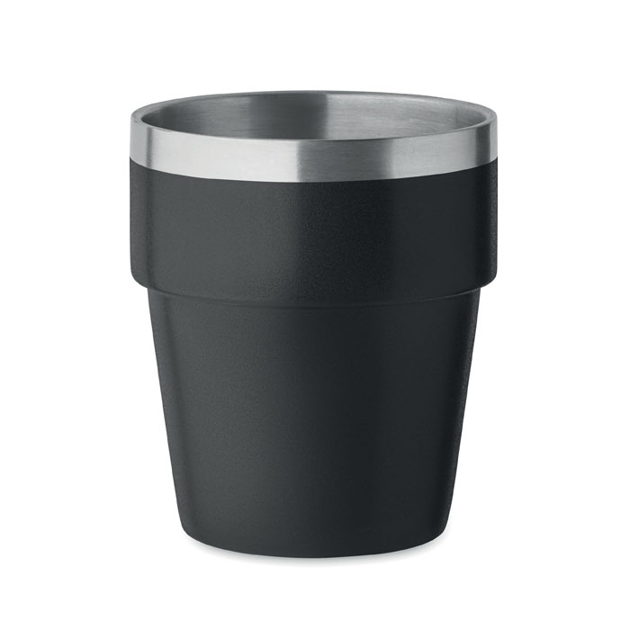 Kubek dwuscienny 250 ml MO2323-03 - Czarny