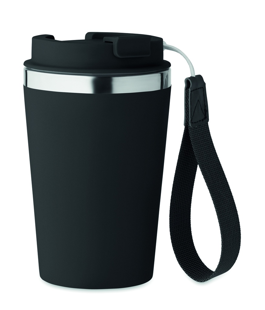 Kubek dwuscienny 350 ml MO2317-03 - Czarny