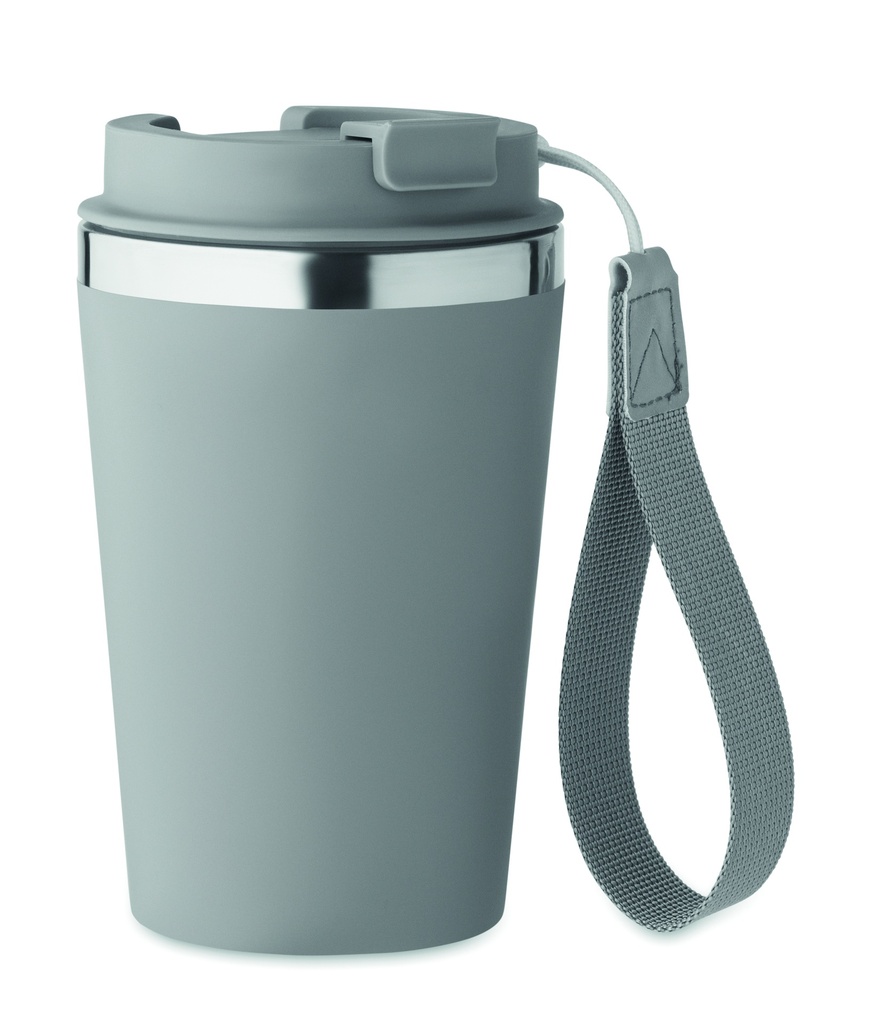 Kubek dwuscienny 350 ml MO2317-15 - Kamienny Szary