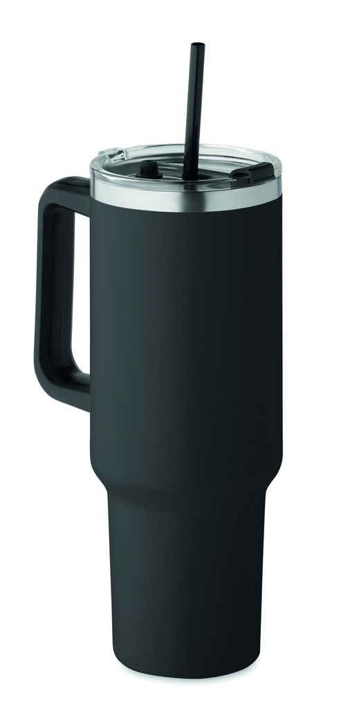 Kubek dwusciankowy 1200 ml MO2327-03 - Czarny