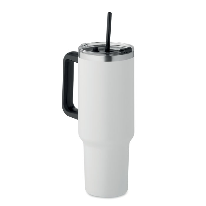 Kubek dwusciankowy 1200 ml MO2327-06 - Bialy