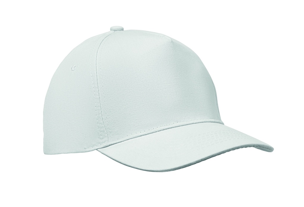 5-panel czapka z daszkiem 180gr - Bialy