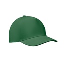 5-panel czapka z daszkiem 180gr MO2345-60 - Ciemnozielony