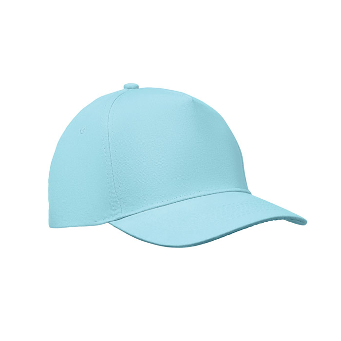 5-panel czapka z daszkiem 180gr MO2345-66 - Baby Blue