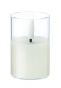 Swieca woskowa LED w szkle MO2365-06 - Bialy