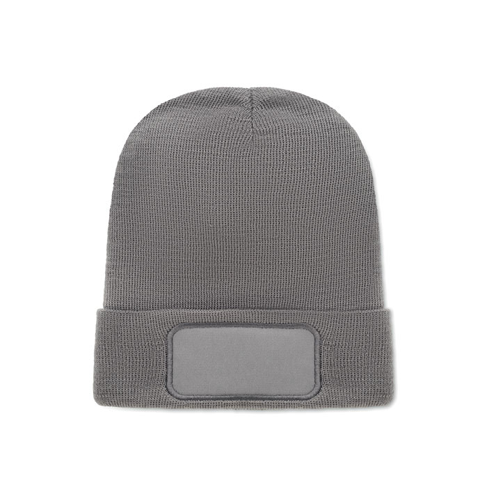 Czapka unisex poliester RPET MO2359-15 - Kamienny Szary